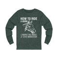 How To Ride Unisex Jersey Long Sleeve T-shirt