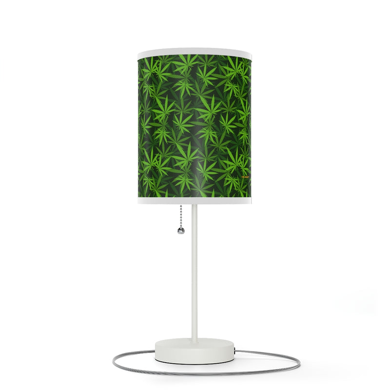 Marijuana Leaves Lamp on a Stand, Night Light, Indoor Table Lamp, Custom Photo Night Light, Bedside Lamp