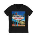 Las Vegas Unisex V-Neck T-shirt
