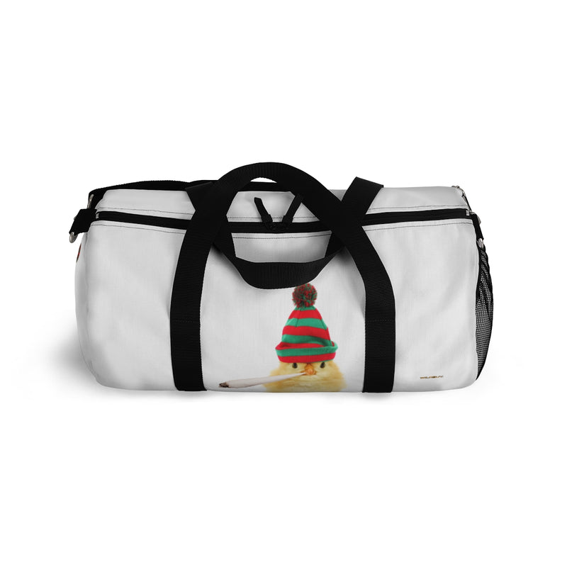Weed Smoking Duck Duffel Bag, Weekender, Gym, Travel, Sports, Fun Gift, Overnight Bag, Carry On, Vacation Bag