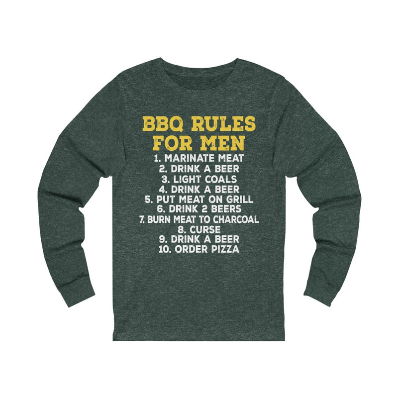 BBQ Rules For Men Unisex Long Sleeve T-shirt