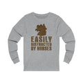 Easily Distracted By Unisex Jersey Long Sleeve T-shirt