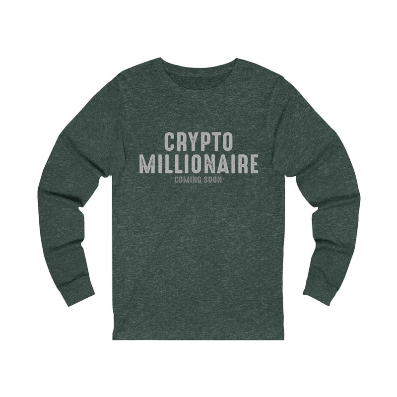 Crypto Millionaire Unisex Jersey Long Sleeve T-shirt