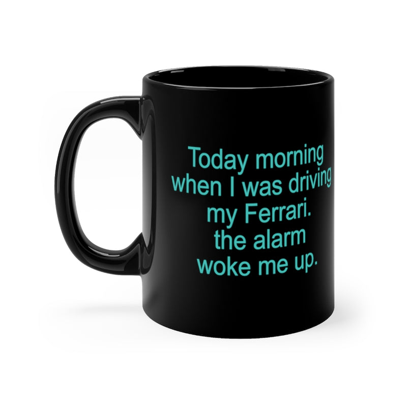 Today Morning 11oz Black Mug