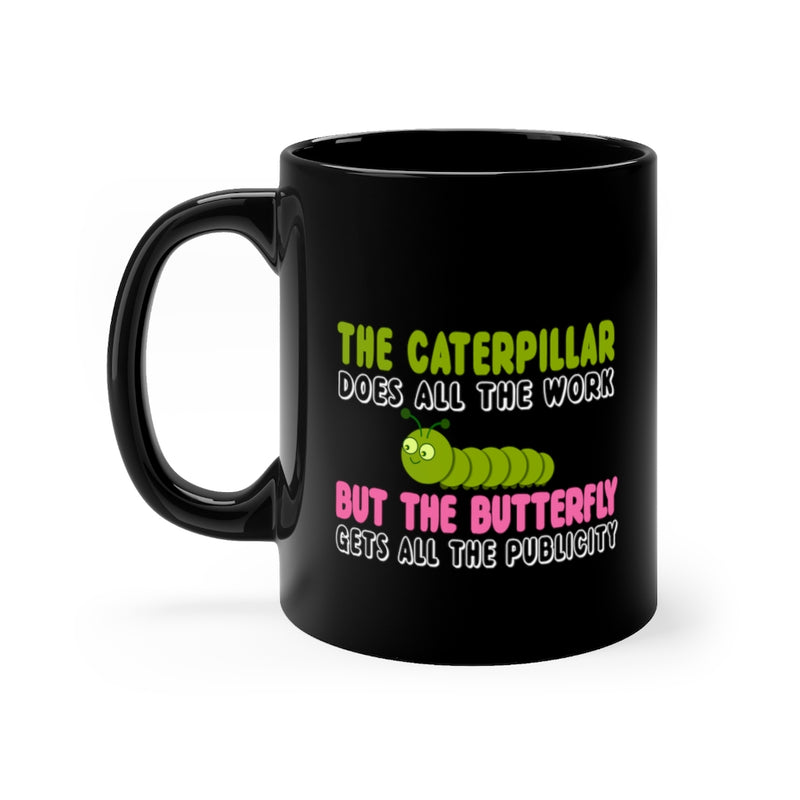 The Caterpillar 11oz Black Mug