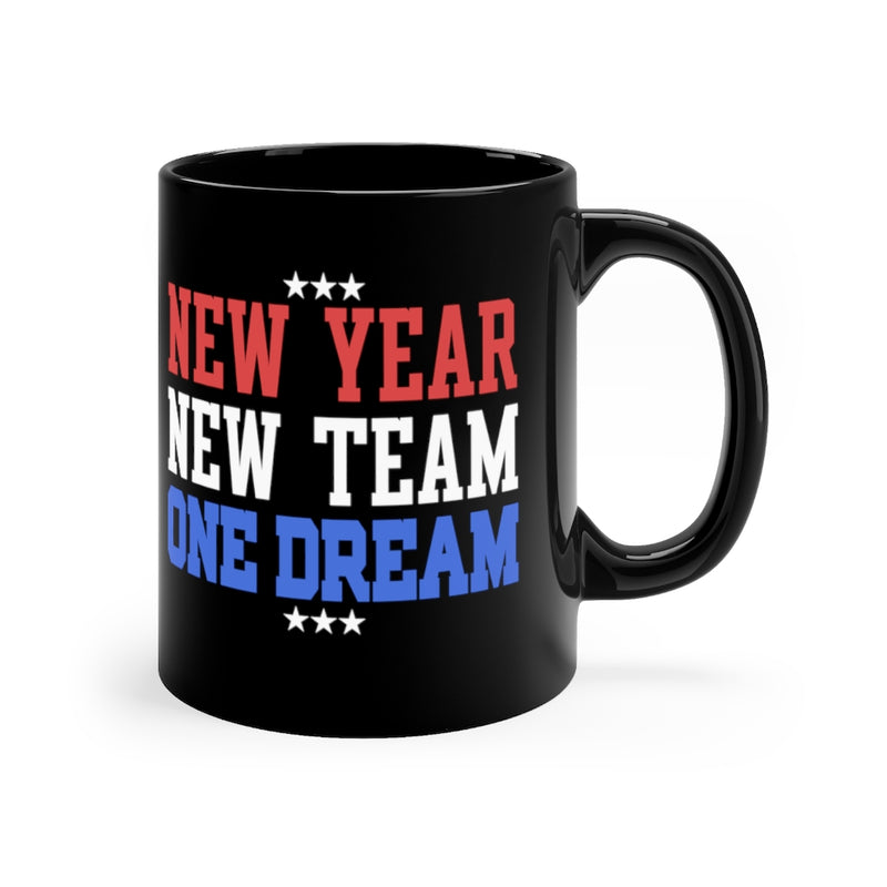 New Year 11oz Black Mug