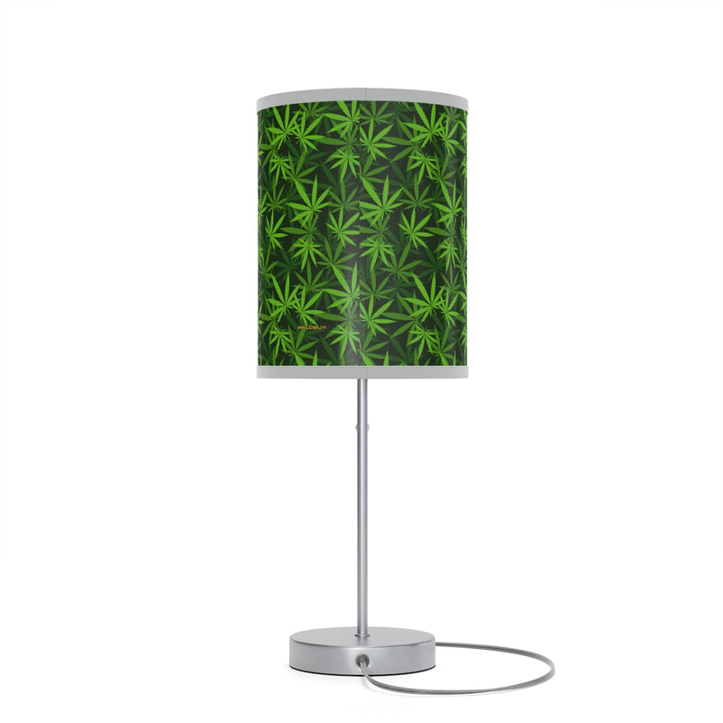 Marijuana Leaves Lamp on a Stand, Night Light, Indoor Table Lamp, Custom Photo Night Light, Bedside Lamp