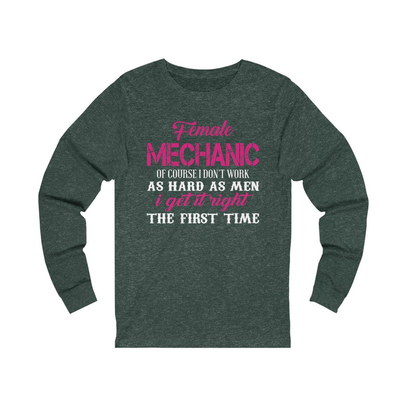 Female Mechanic Unisex Jersey Long Sleeve T-shirt