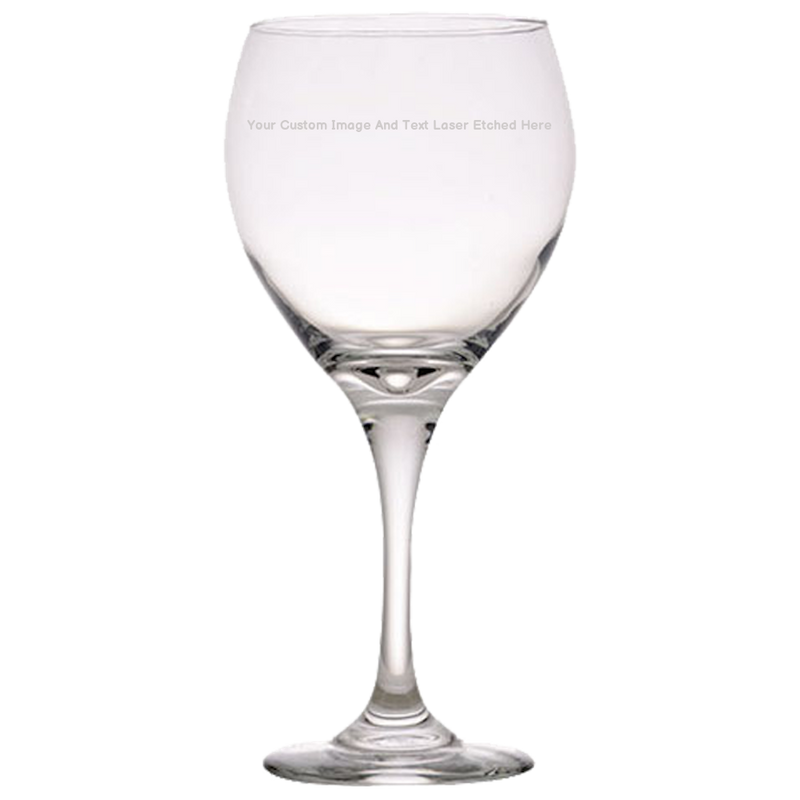 Glassware - Red Wine Glass - 20 oz; Etched