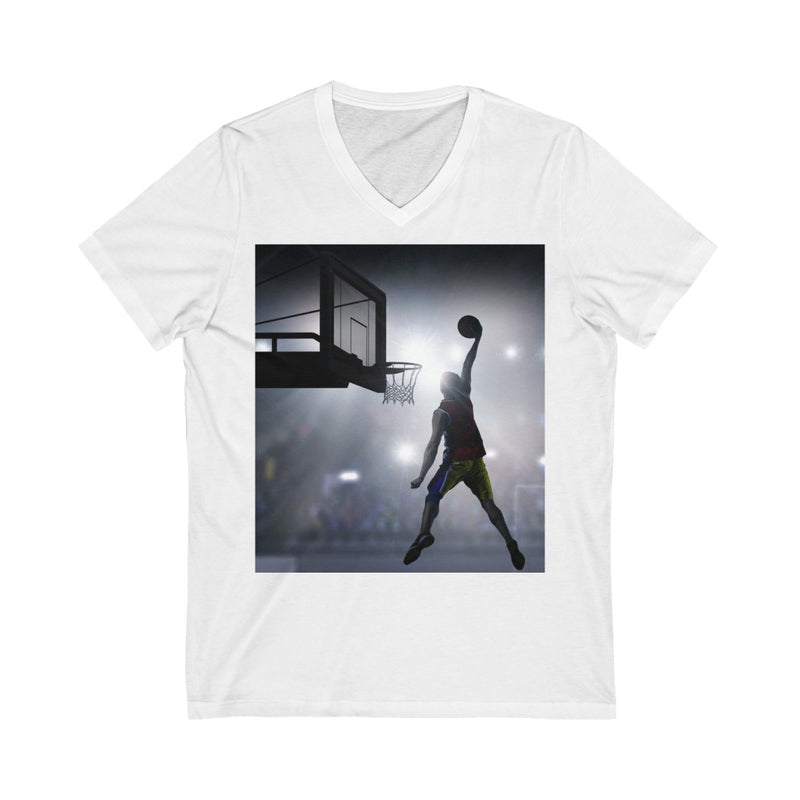 Exciting Basketball Unisex V-Neck T-shirt