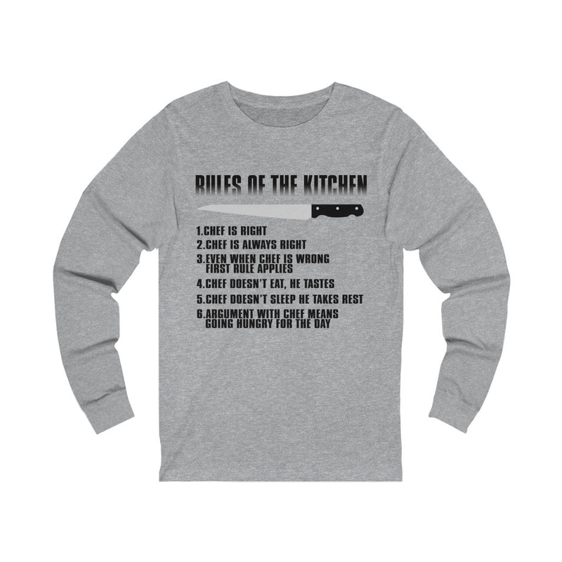 Rules Of The Kitchen Unisex Jersey Long Sleeve T-shirt