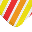 Designer Bath Mat; Bright Stripes