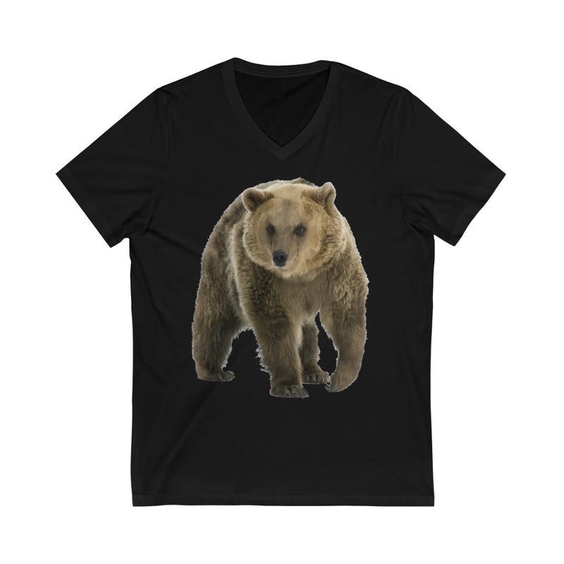 Fierce Bear Unisex V-Neck T-shirt