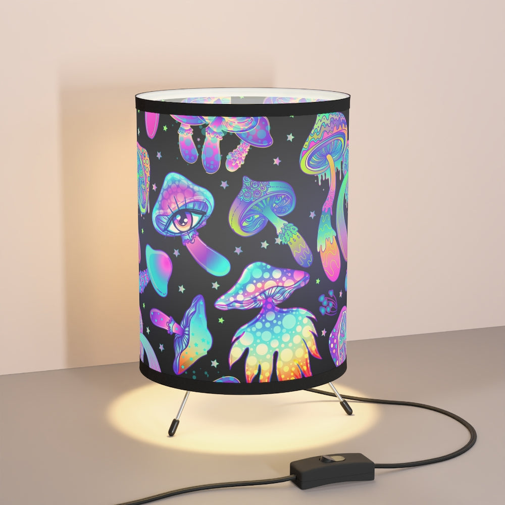 I run with the Wind in my outlet sleep ...Tripod Lamp with High-Res Printed Shade, USCA plug