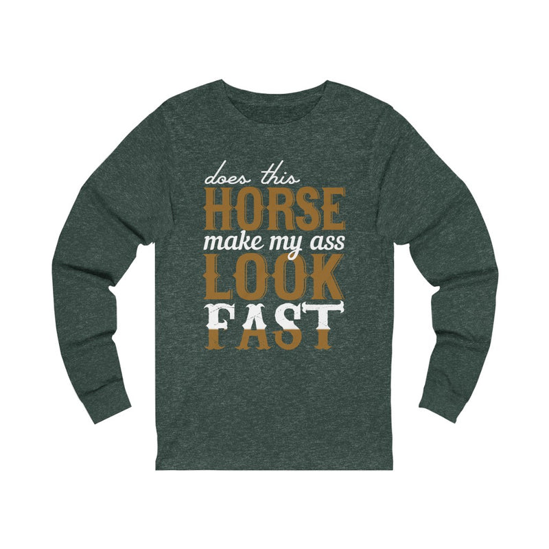 Does This Horse Unisex Jersey Long Sleeve Tee
