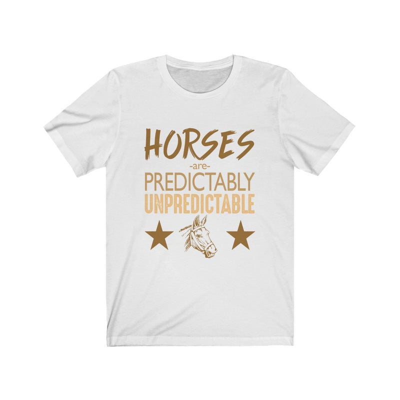 Horses Are Predictably Unisex Jersey Short Sleeve T-shirt