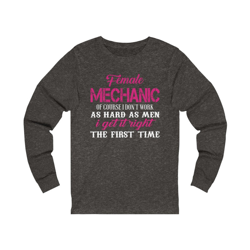 Female Mechanic Unisex Jersey Long Sleeve T-shirt