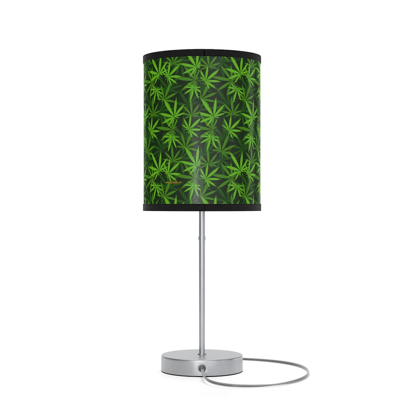 Marijuana Leaves Lamp on a Stand, Night Light, Indoor Table Lamp, Custom Photo Night Light, Bedside Lamp