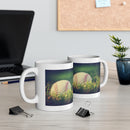 Grassy Baseball 11oz White Mug