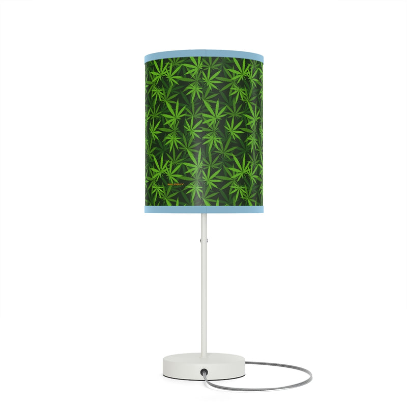 Marijuana Leaves Lamp on a Stand, Night Light, Indoor Table Lamp, Custom Photo Night Light, Bedside Lamp