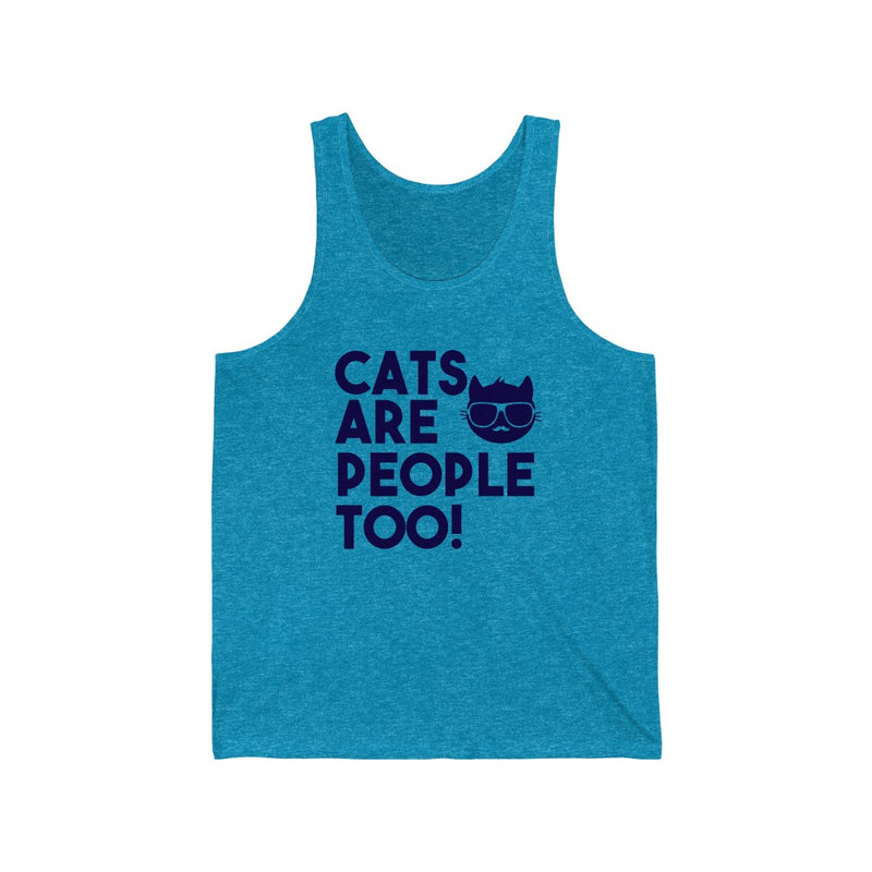 Cats Are People Unisex Jersey Tank