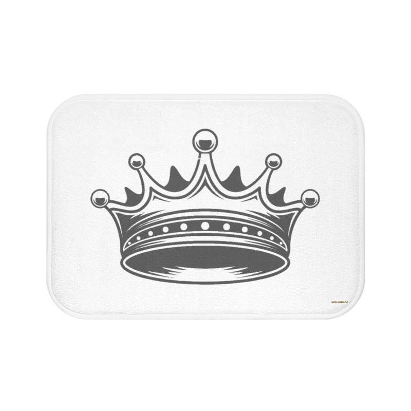 King's Crown Bath Mat ~ Free Shipping ~ Powder Room Mat ~ Bathroom Rug ~ Rugs ~ Non Slip ~ Runner ~ Shower ~ 2 Sizes, Microfiber