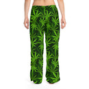 Marijuana Leaves Pajama Pants, Free Shipping, Lounge Pants, 420 Stoner Pants, Womens Pajamas, Cannabis Weed Pajamas