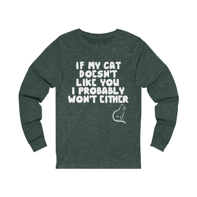 If My Cat Unisex Jersey Long Sleeve T-shirt