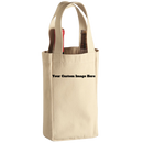 Tote Bag - 2 Wine Bottle - Customize With Your Image And/Or Text