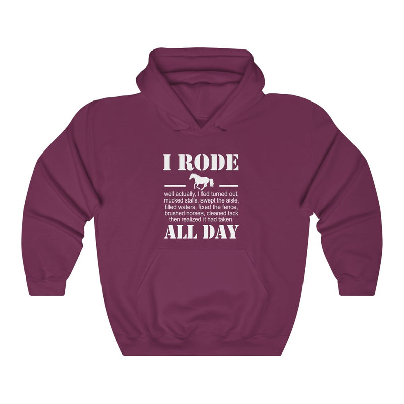 I Rode All Day Unisex Heavy Blend™ Hoodie