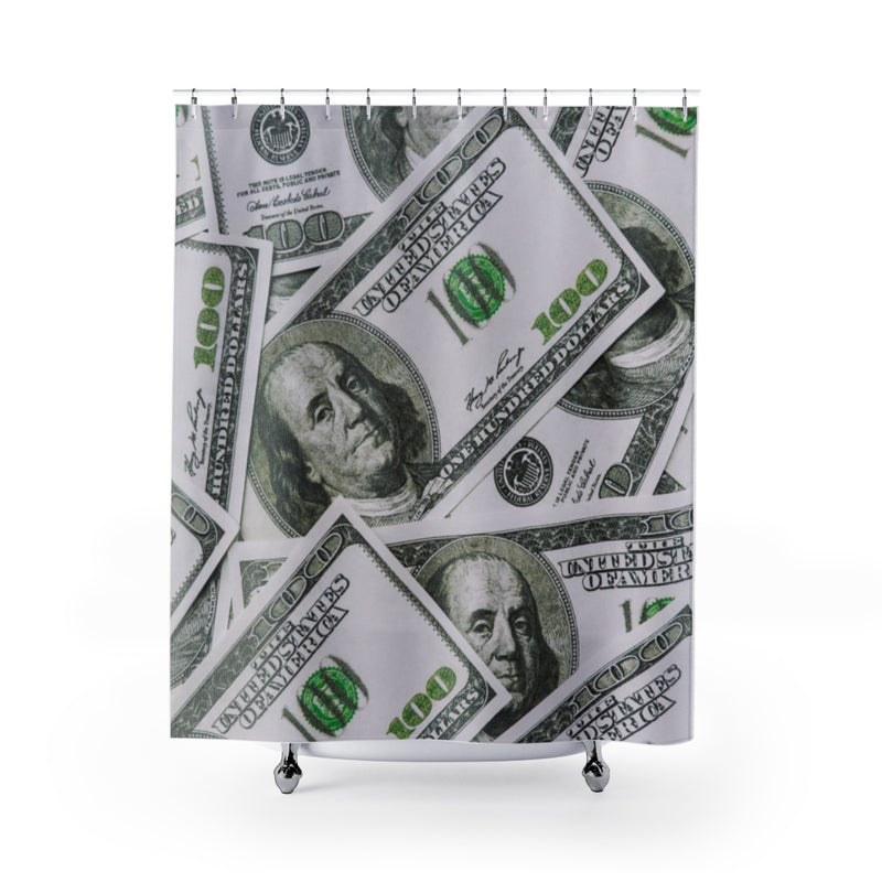 Designer Shower Curtain; Money