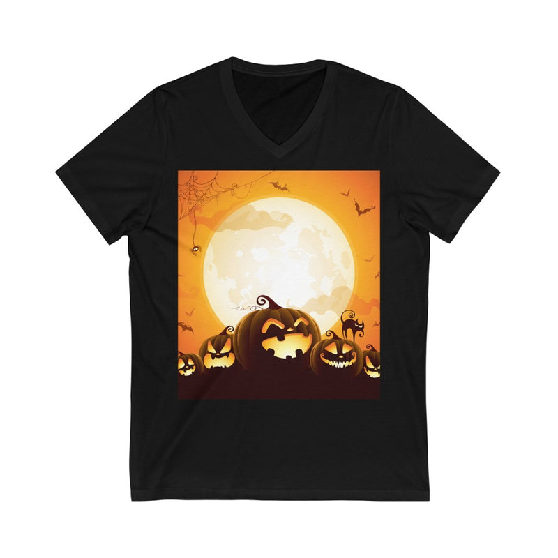 Laughing Pumpkins Unisex V-Neck T-shirt