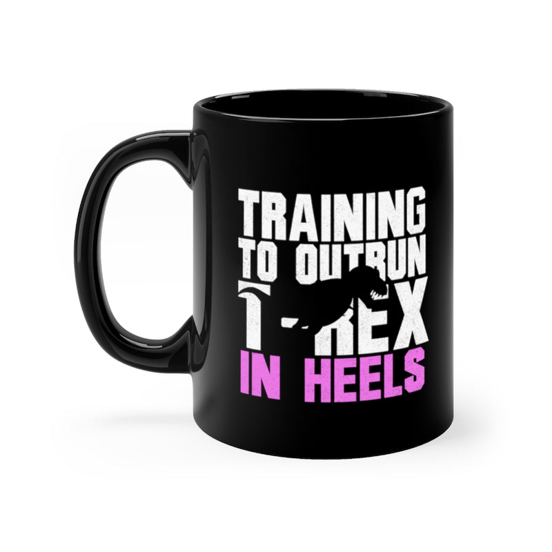 Training To Outrun 11oz Black Mug