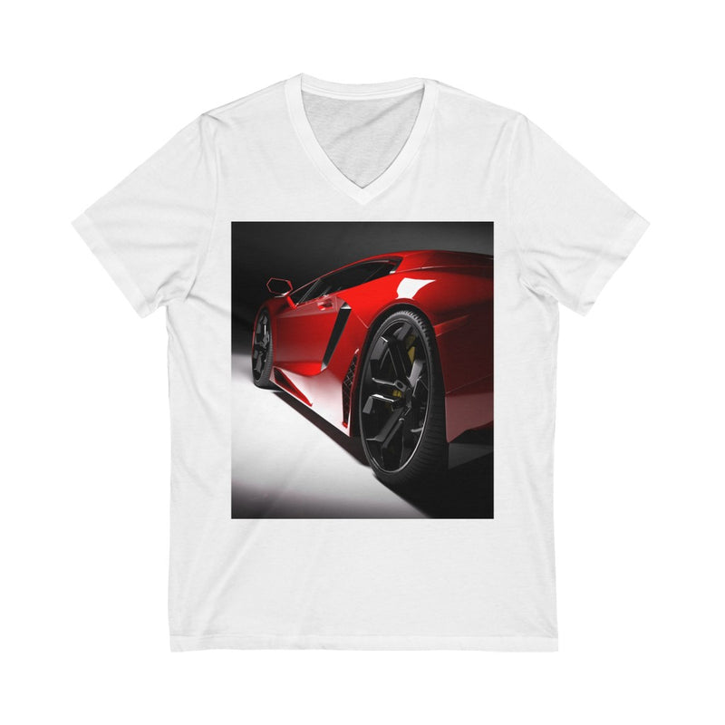 Sporty Car Unisex V-Neck T-shirt