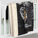 Gothic Cross Blanket, Sherpa Fleece Blanket, Free Shipping, Two Sizes, Throw Blanket, Extra Soft, Christian Blanket, Angel Wings Blanket