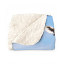 Giraffes Blanket, Sherpa Fleece Blanket, Free Shipping, Two Sizes, Throw Blanket, Extra Soft, Custom Photo, Very Warm