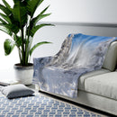 Snowfilled Trees Velveteen Plush Blanket, Free Shipping, Two Sizes, Throw Blanket, Extra Soft, Custom Photo, Throws