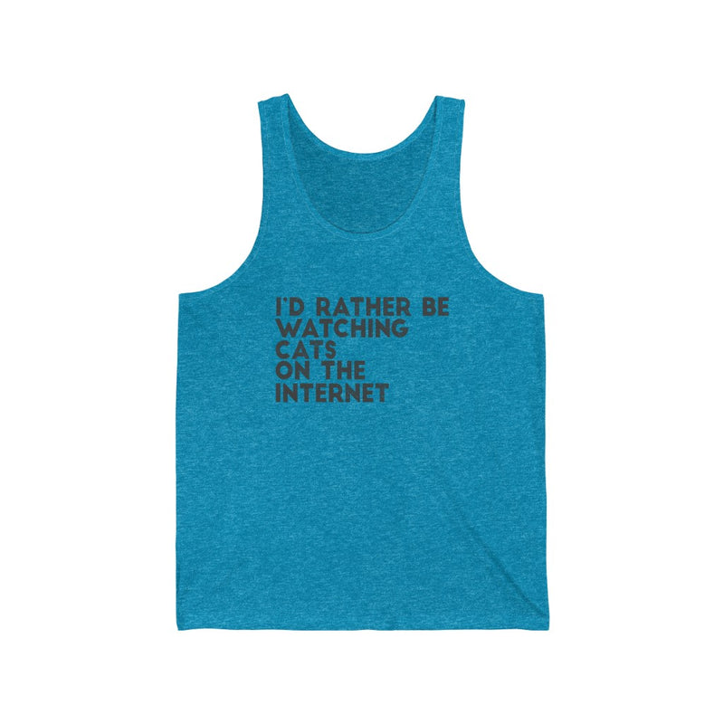 I'd Rather Be Unisex Jersey Tank