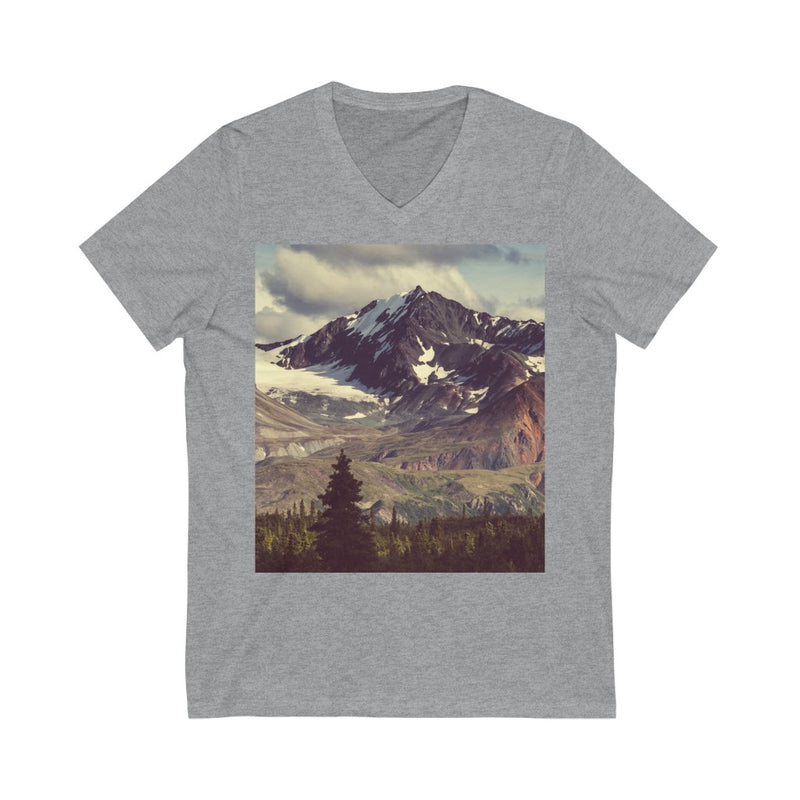 Breathtaking Mountains Unisex V-Neck T-shirt