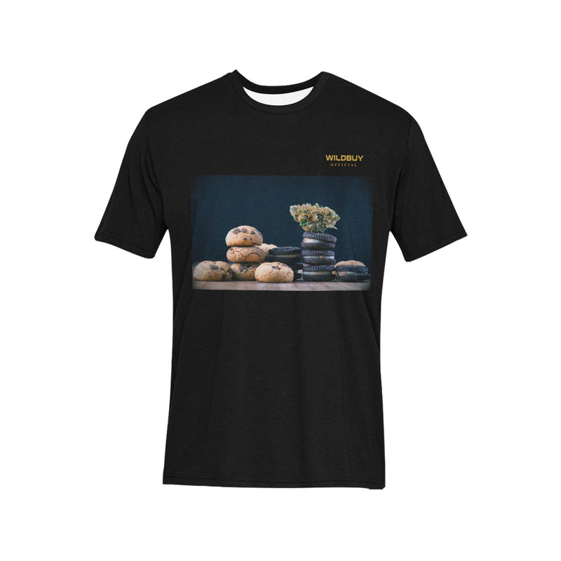 Weed Edibles (Printed on Front & Back) WILDBUY Official Mens T-Shirt