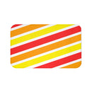 Designer Bath Mat; Bright Stripes