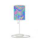 Psychedelic Lamp on a Stand, Psychedelic Night Light, Indoor Table Lamp, Custom Photo Night Light, Bedside Lamp
