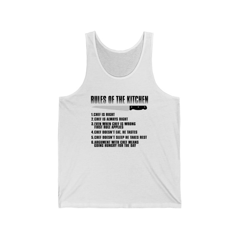 Rules Of The Kitchen Unisex Jersey Tank