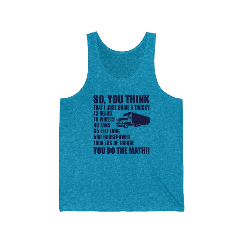 So You Think Unisex Jersey Tank