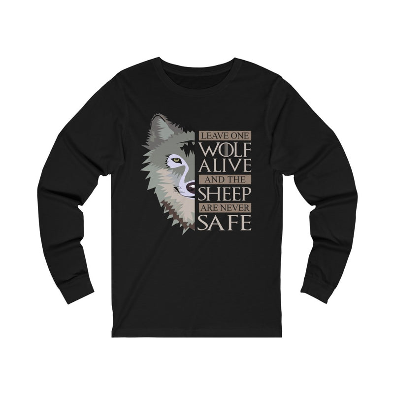 Leave One Wolf Unisex Jersey Long Sleeve T-shirt