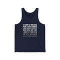 It Cannot Be Inherited Unisex Jersey Tank