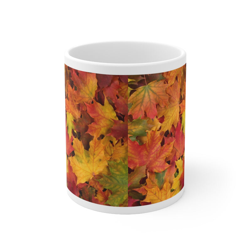 Autumn Leaves 11oz White Mug