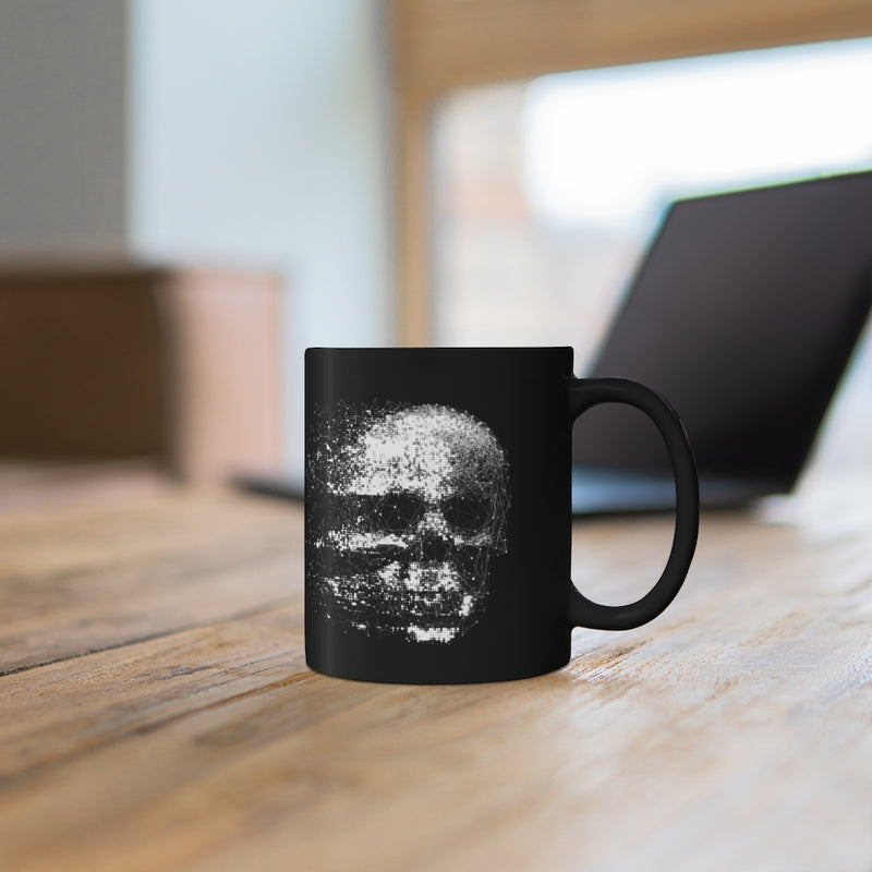 Disintegrating Skull 11oz Black Mug