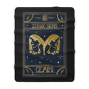 Gemini Zodiac Blanket, Sherpa Fleece Blanket, Free Shipping, Two Sizes, Throw Blanket, Extra Soft, Astrology