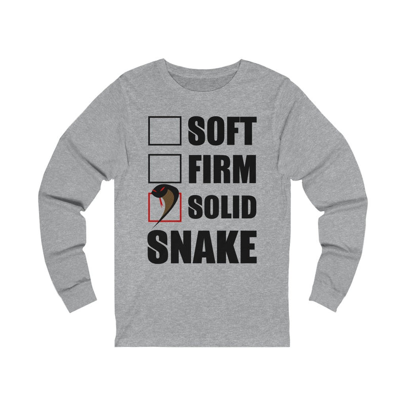 Soft Firm Solid Unisex Jersey Long Sleeve T-shirt